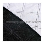 Black non-woven composite snow shield fabric